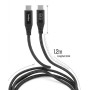 Comprar Coolbox Cable Trenzado Usb-C/Usb-C 3.2 Gen2 Datos 10gbps + Carga Rapida 60w Aluminio 1.2m - Ganga Electrónica