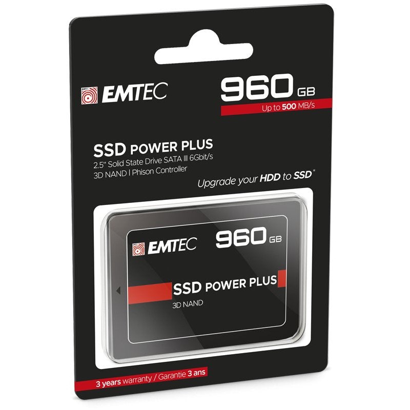 Comprar Disco Ssd Emtec 960gb Power Plus X150 2,5" (6.3cm) Sataiii - Ganga Electrónica