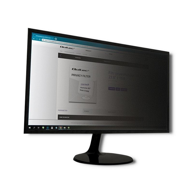 Comprar Qoltec 51061 Filtro De Privacidad 24 "| 16:10 - Ganga Electrónica