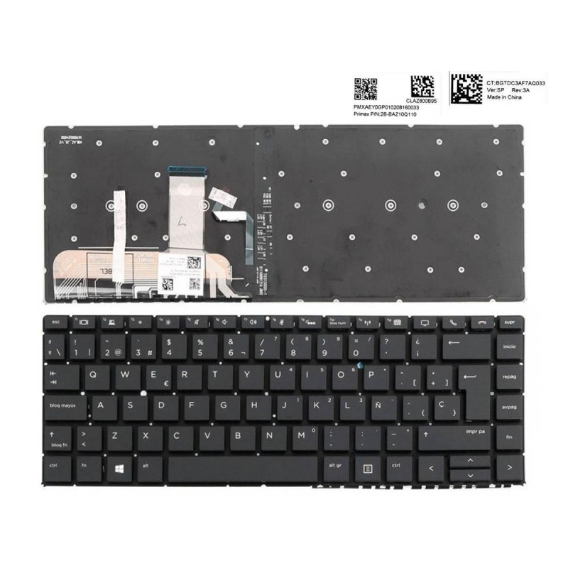 Comprar Generico Teclado Retroiluminado Para Portátil Hp Elitebook X360 1040 G5 Series 2b-Baz10q110 - Ganga Electrónica