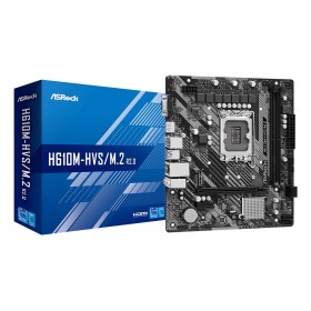 Comprar Placa Base Asrock H610m-Hvs/M.2 R2.0 Intel H610 1700 Micro Atx 2 Ddr4 Vga Hdmi Pcie4 1x M.2 - Ganga Electrónica