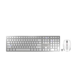 Comprar Cherry Dw 9100 Slim Juego De Teclado Y Ratón Inalámbrico 2.4 Ghz Bluetooth 4.0 Ee. Uu. Con Símbolo Euro Blanco Plata - G