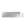 Comprar Cherry Dw 9100 Slim Juego De Teclado Y Ratón Inalámbrico 2.4 Ghz Bluetooth 4.0 Ee. Uu. Con Símbolo Euro Blanco Plata - G