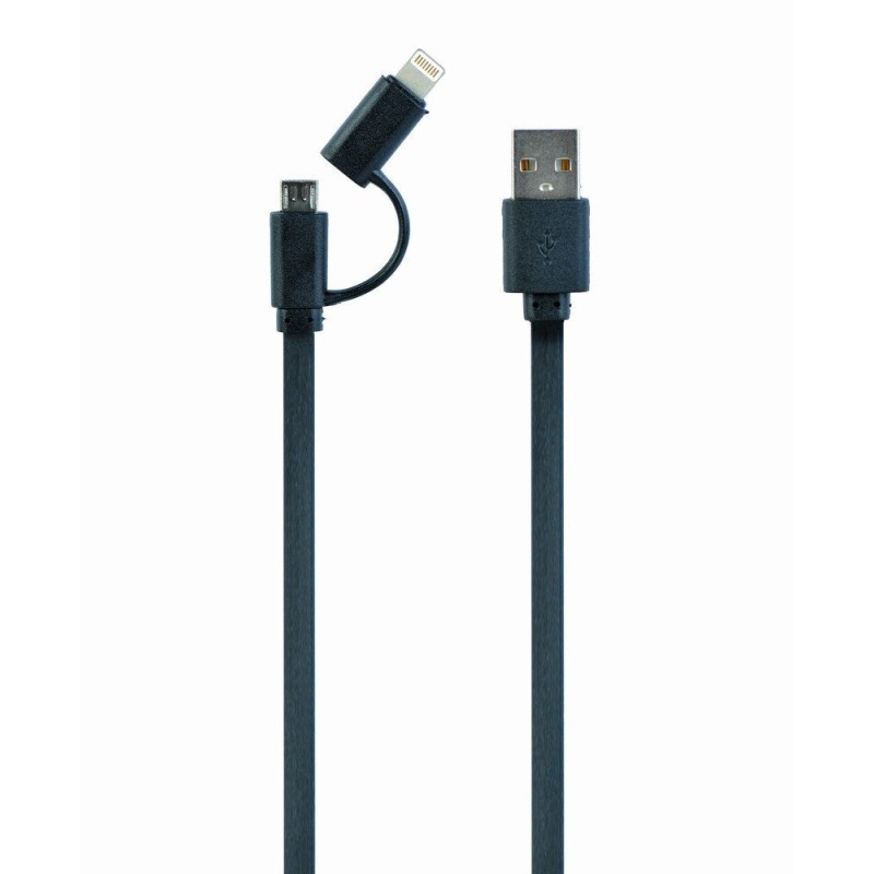 Comprar Gembird Cable Usb 2.0 A Micro Usb Y Lightning 1m Negro - Ganga Electrónica