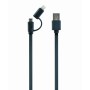 Comprar Gembird Cable Usb 2.0 A Micro Usb Y Lightning 1m Negro - Ganga Electrónica
