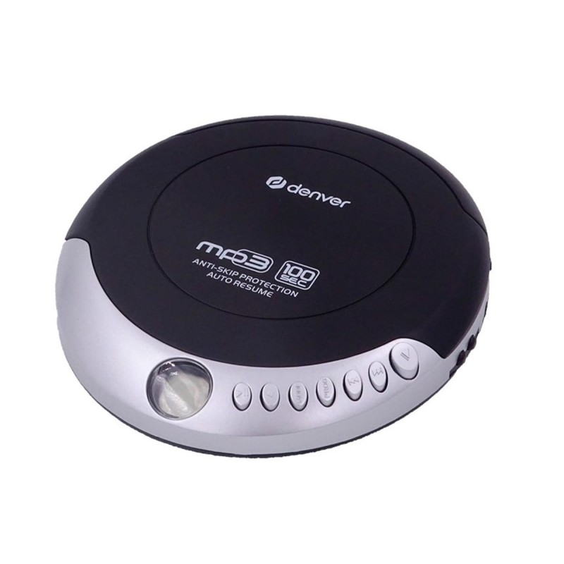 Comprar Denver DMP-391 Negro y Gris - Reproductor de CD portátil con sistema antichoque - Ganga Electrónica