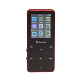 Comprar Denver MP-1830R Rojo - Reproductor multimedia MP4 con bluetooth y pantalla ips de 1,8" - Ganga Electrónica