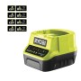 Comprar Cargador + Batería de litio Ryobi ONE+ RC18120-140X/ 18V 4,0Ah - Ganga Electrónica