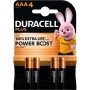 Comprar Pack de 4 Pilas AAA Duracell Plus Power Boost DPBLR3B4/ 1.5V/ Alcalinas - Ganga Electrónica