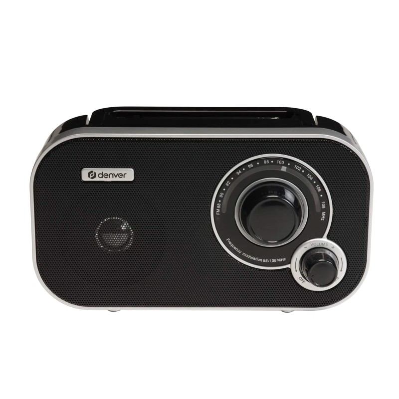 Comprar Denver TR-51B Negro - Radio FM portátil con sintonización analógica y funcionamiento a pilas - Ganga Electrónica