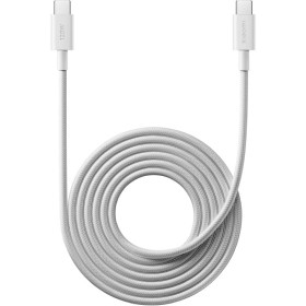Comprar Cable USB 2.0 Tipo-C 6A Xiaomi Braided/ USB Tipo-C Macho - USB Tipo-C Macho/ Hasta 120W/ 480Mbps/ 2m/ Blanco - Ganga Ele
