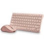 Comprar Teclado y Ratón Inalámbricos NGS Fantasy Kit/ Rosa/ Frances - Ganga Electrónica