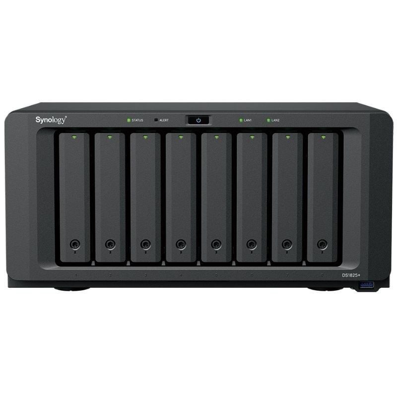 Comprar NAS Synology Diskstation DS1825+/ 8 Bahías 3.5'- 2.5'/ 8GB DDR4/ Formato Torre - Ganga Electrónica
