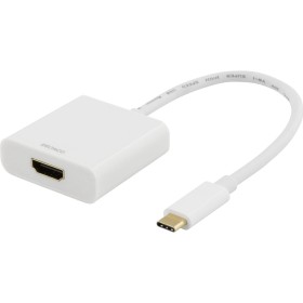 Comprar Deltaco USB-C To HDMI Adapter 4K 4096x2160 30Hz - White - Ganga Electrónica