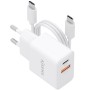 Comprar Cargador de Pared GaN Aisens ASCH-20W2P083-W/ 1xUSB Tipo-C/ 1xUSB/ 20W/ Blanco/ Incluye Cable USB Tipo-C - Ganga Electró