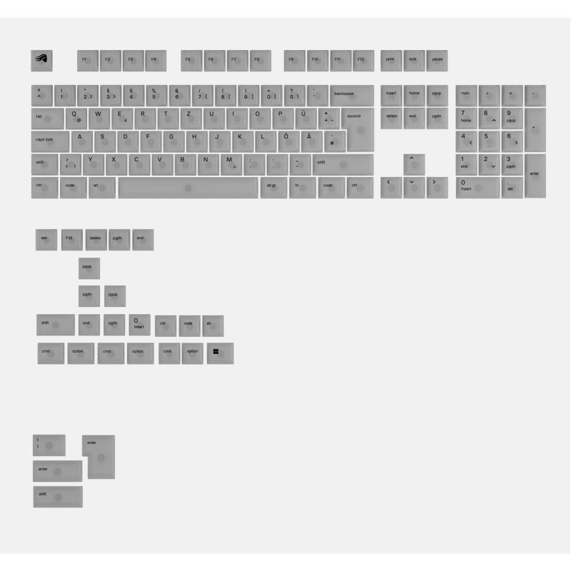 Comprar Glorious Polychroma V2 RGB Keycaps - DE QWERTZ - Ganga Electrónica