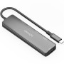 Comprar Docking USB Tipo-C Aisens ASUC-6P024-GR/ 1xHDMI 4K/ 3xUSB/ 1xLector Tarjetas/ Gris - Ganga Electrónica