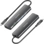 Comprar Docking USB Tipo-C Aisens ASUC-6P024-GR/ 1xHDMI 4K/ 3xUSB/ 1xLector Tarjetas/ Gris - Ganga Electrónica