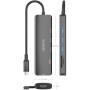 Comprar Docking USB Tipo-C Aisens ASUC-6P024-GR/ 1xHDMI 4K/ 3xUSB/ 1xLector Tarjetas/ Gris - Ganga Electrónica
