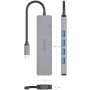 Comprar Docking USB Tipo-C Aisens ASUC-6P047-GR/ 1xHDMI 4K/ 4xUSB/ 1xUSB Tipo-C PD/ Gris - Ganga Electrónica