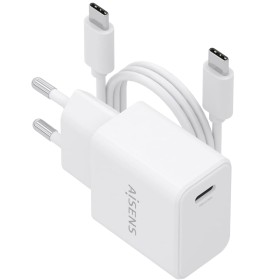 Comprar Cargador de Pared GaN Aisens ASCH-20W1P081-W/ 1xUSB Tipo-C/ 20W/ Blanco/ Incluye Cable USB Tipo-C - Ganga Electrónica