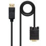 Comprar Cable Conversor Nanocable 10.15.4402/ DisplayPort Macho - VGA Macho/ 2m/ Negro - Ganga Electrónica