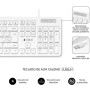 Comprar Teclado y Ratón Subblim Combo Business Slim Silencioso/ Blanco - Ganga Electrónica