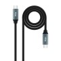 Comprar Cable USB 3.2 Tipo-C Nanocable 10.01.4301-L150/ USB Tipo-C Macho - USB Tipo-C Macho/ Hasta 100W/ 20Gbps/ 1.5m/ Gris y Ne