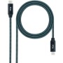 Comprar Cable USB 3.2 Tipo-C Nanocable 10.01.4302-COMB/ USB Tipo-C Macho - USB Tipo-C Macho/ Hasta 100W/ 20Gbps/ 2m/ Gris y Negr
