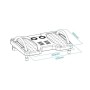 Comprar Reposapiés Ajustable/ Inclinable TOOQ TQFR0601-G/ 424 x 305 x 145 mm - Ganga Electrónica