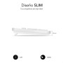 Comprar Teclado Subblim Business Slim Silencioso/ Blanco - Ganga Electrónica