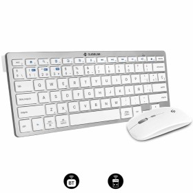 Comprar Teclado y Ratón Inalámbrico Subblim OCO015 Combo Multidispositivo Compacto PT/ Plata/ Portugués - Ganga Electrónica