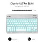 Comprar Teclado Compacto Inalámbrico Subblim Smart Backlit/ Plata - Ganga Electrónica