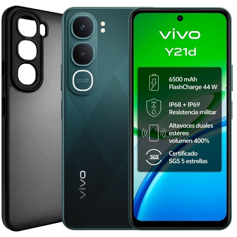 Comprar Smartphone VIVO Y21D 6GB/ 256GB/ 6.68'/ Verde - Ganga Electrónica