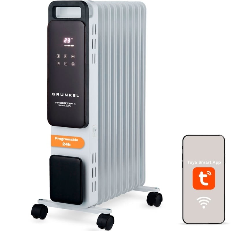Comprar Radiador de Aceite Grunkel RD-2000PRO/ 3 Potencias/ 2000W/ 9 Elementos/ WiFi - Ganga Electrónica