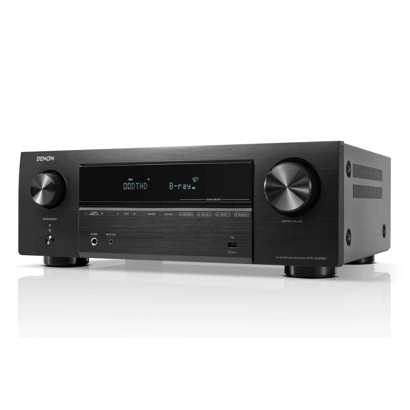 Comprar Denon AVR-X580BT Negro - Receptor AV 5.2CH 140W 8K - Ganga Electrónica