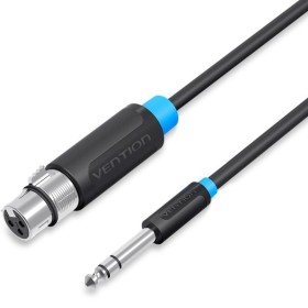 Comprar Cable Estéreo Vention BBEBF/ Jack 6.5 Macho - XLR Hembra/ 1m/ Negro - Ganga Electrónica