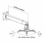 Comprar Soporte de Techo/ Pared para Proyector Aisens CWP01TSE-049/ Inclinable/ Extensible/ hasta 20kg - Ganga Electrónica