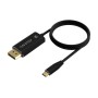 Comprar Cable Conversor DisplayPort 8K 60HZ Aisens A109-0687/ USB Tipo-C Macho - Displayport Macho/ Hasta 27W/ 1250Mbps/ 1.8m/ N