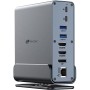 Comprar Docking USB Tipo-C Leotec LEDS06/ 5xUSB/ 2xUSB Tipo-C/ 1xUSB Tipo-C PD/ 1xDisplayPort/ 2xHDMI 4K/ 1xRJ45/ 1xJack 3.5/ - 