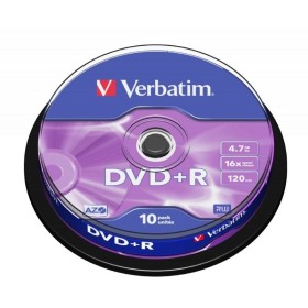 Comprar DVD+R Verbatim Advanced AZO 16X/ Tarrina-10uds - Ganga Electrónica