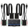 Comprar KVM Switch Nanocable 10.12.0001/ PC - Cpu: 2 VGA + 2 USB + 4 Jack 3.5 - Consola: 2 USB + VGA + 2 jack 2.5/ 1.4M - Ganga 