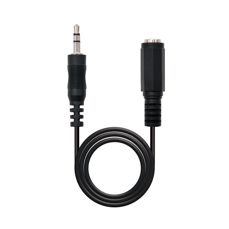 Comprar Cable Estéreo Nanocable 10.24.0201/ Jack 3.5 Macho - Jack 3.5 Hembra/ 1.5m - Ganga Electrónica
