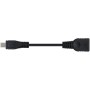 Comprar Cable USB 2.0 Nanocable 10.01.3500/ MicroUSB Macho - USB Hembra/ 15cm/ Negro - Ganga Electrónica