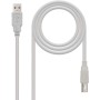Comprar Cable USB 2.0 Impresora Nanocable 10.01.0103/ USB Tipo-B Macho - USB Macho/ 1.8m/ Beige - Ganga Electrónica