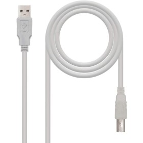 Comprar Cable USB 2.0 Impresora Nanocable 10.01.0103/ USB Tipo-B Macho - USB Macho/ 1.8m/ Beige - Ganga Electrónica
