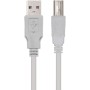 Comprar Cable USB 2.0 Impresora Nanocable 10.01.0103/ USB Tipo-B Macho - USB Macho/ 1.8m/ Beige - Ganga Electrónica