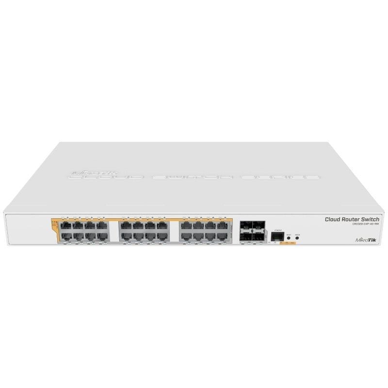 Comprar Switch Mikrotik CRS328-24P-4S+RM/ 28 Puertos/ RJ45 10/100/1000/ SFP/ PoE - Ganga Electrónica