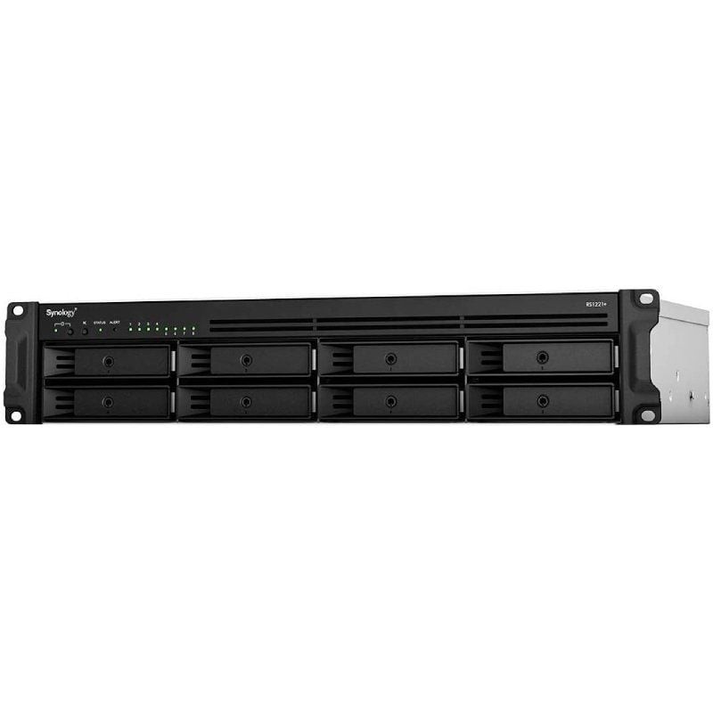 Comprar NAS Synology RackStation RS1221+ / 8 Bahías 3.5'-2.5'/ 4GB DDR4/ Formato Rack - Ganga Electrónica