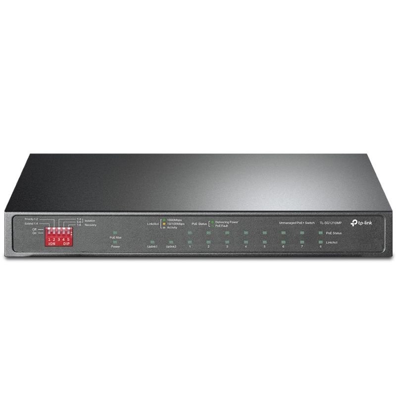 Comprar Switch Tp-Link TL-SG1210MP 10 Puertos/ RJ-45 10/100/1000/ PoE+ - Ganga Electrónica